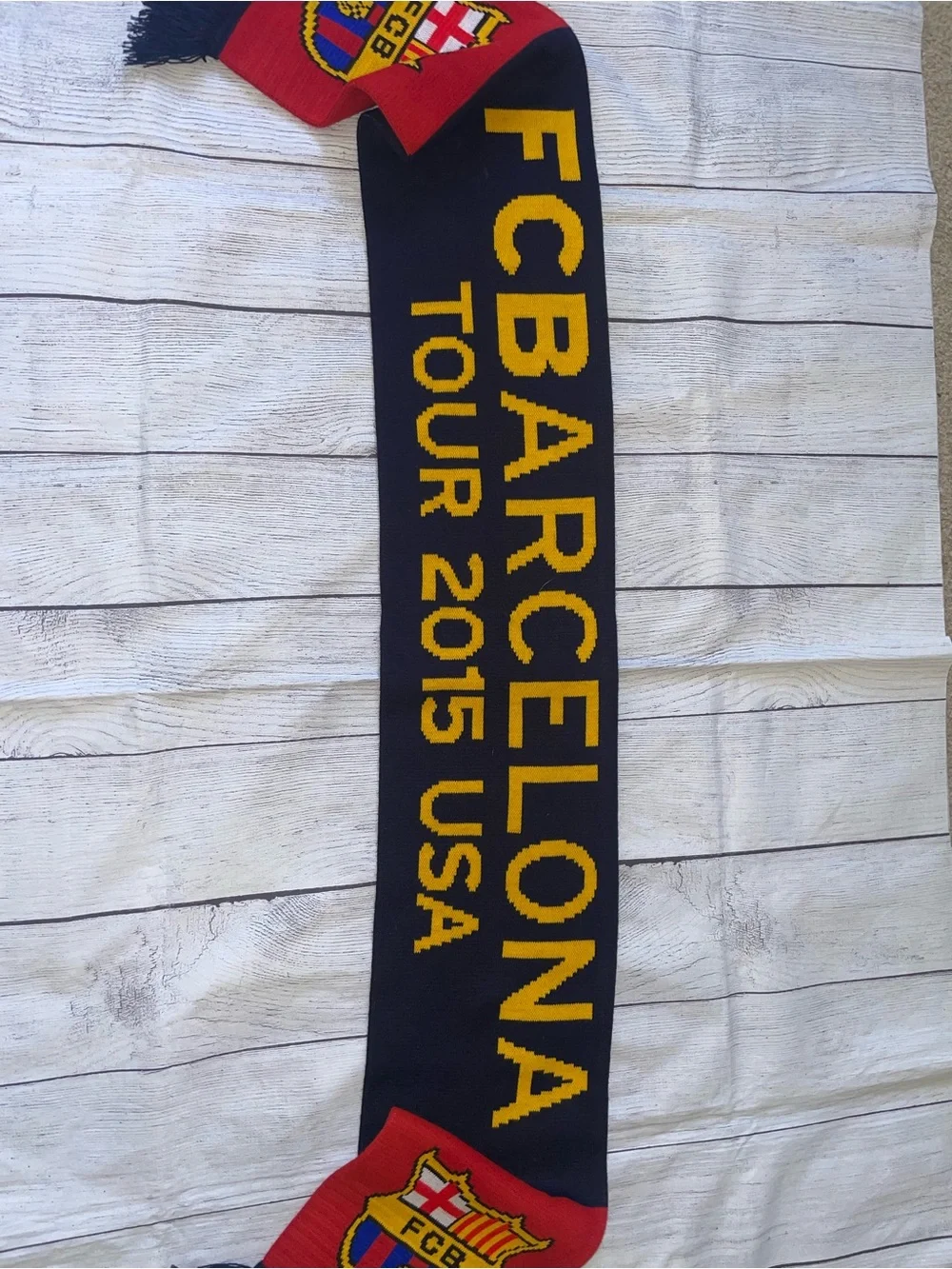NWT FC Barcelona Tour 2015 USA Scarf